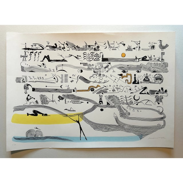 Abstract Rosario Mele Signed Limited Edition Abstract Lithograph For Sale - Image 3 of 10