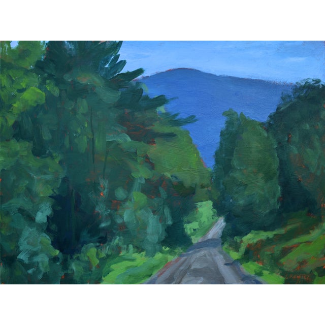 Stephen Remick Vermont Gravel Road With Blue Mountain Contemporary 2010s Landscape Painting Chairish