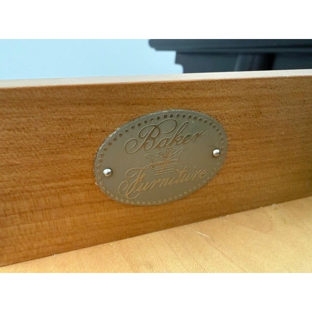 Baker Furniture c. 1990 Asian-inspired console / desk. Beautifully proportioned and highly functional as a console or...