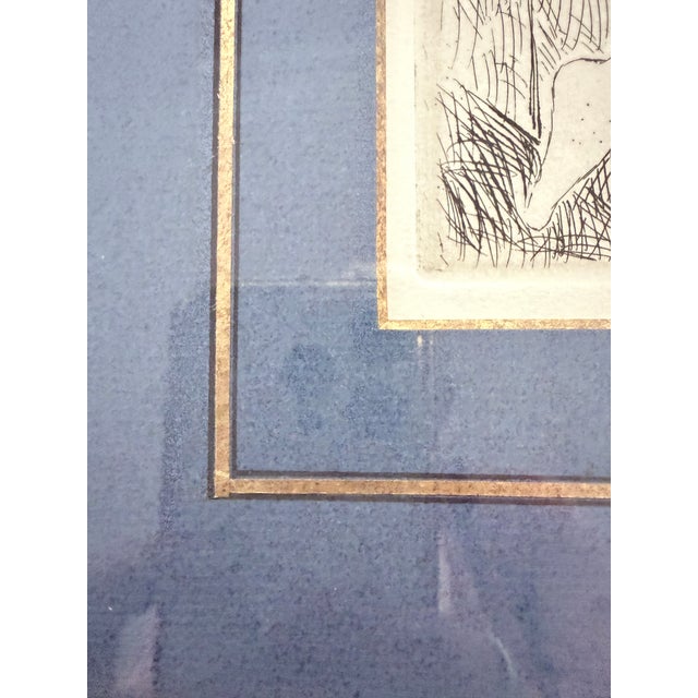 Marie Laurencin “Jeunes Filles Au Balcon,” 1928 Original French Etching, Framed For Sale - Image 9 of 10