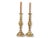 Victorian Victorian 'Good Luck' Brass Candlesticks For Sale - Image 3 of 7