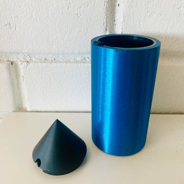 Mid-Century Modern “Elika” Anodized Aluminum Creamer by David Tisdale For Sale - Image 3 of 6