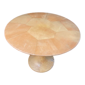 Lacquered Goatskin Pedestal Italy 1950's
