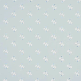 SAMPLE - Schumacher Lavigne Wallpaper In Sky For Sale