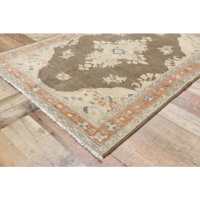 Vintage Persian Viss Rug - 03'06 X 04'11 For Sale In Dallas - Image 6 of 9