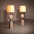 Travertine Floor Lamps by Philippe Barbier for Maison Barbier, 1970, Set of 2 For Sale - Image 11 of 11