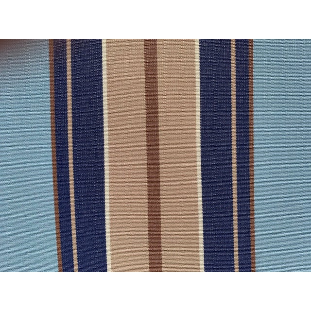 Scalamandre Indoor/Outdoor Fabric with stripes of different widths, that gives the design more dimension and personality....