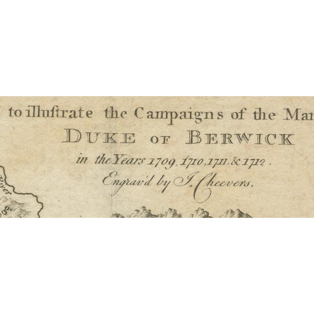 Duke of Berwick Campaigns Map, 1707 For Sale - Image 9 of 10