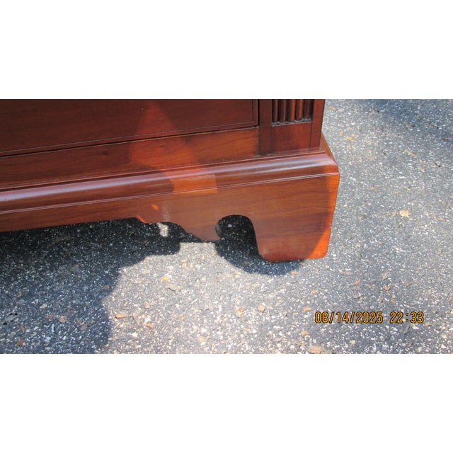 Traditional 1950s Tall Solid Cherry Chest of Drawers by Willet For Sale - Image 3 of 10