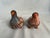 Late 20th Century Pair of Vintage Mexican Folk Art Hand Painted Clay Bird Pidgeons For Sale - Image 5 of 12