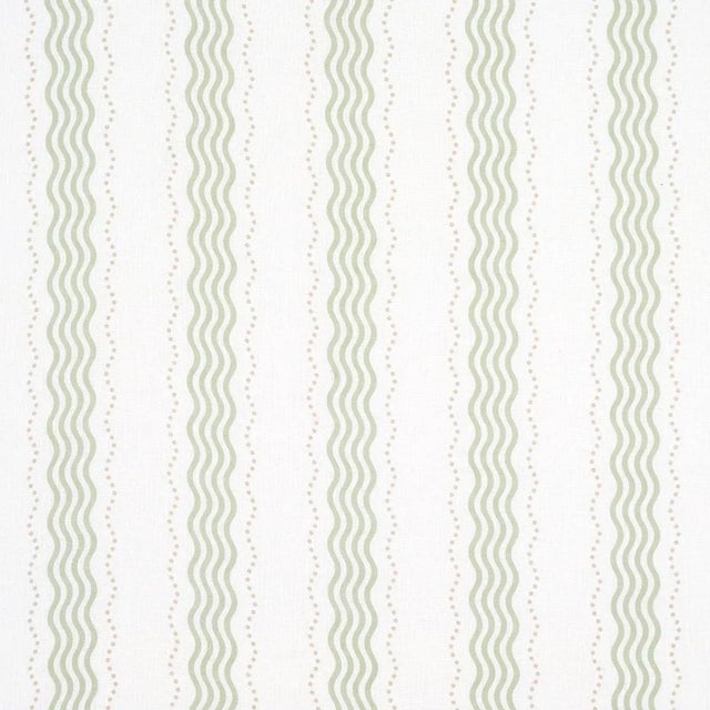 A silk document from Bhutan inspired Rita Konig to create Margot Sheer, a wavy stripe accentuated by polka dots. Printed...
