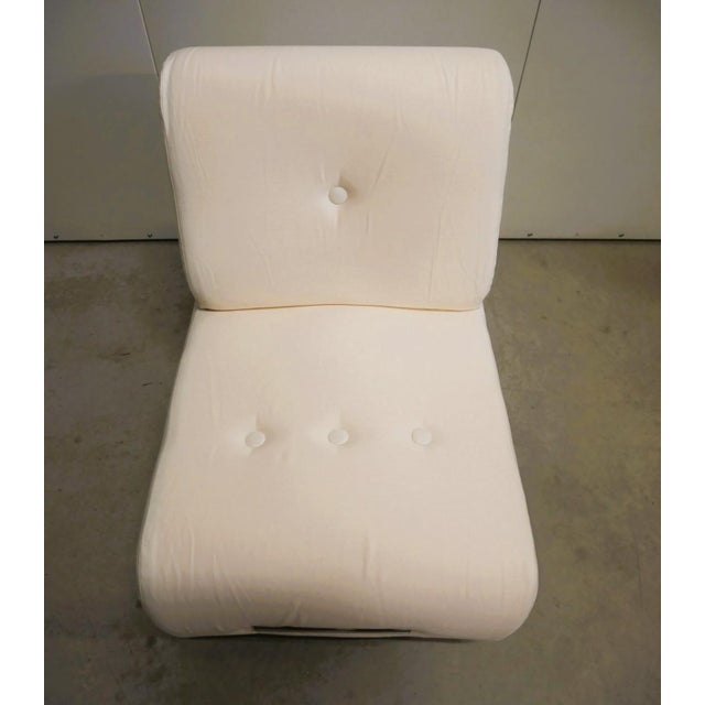 Vintage Lounge Chair in White, 1970s For Sale - Image 9 of 15