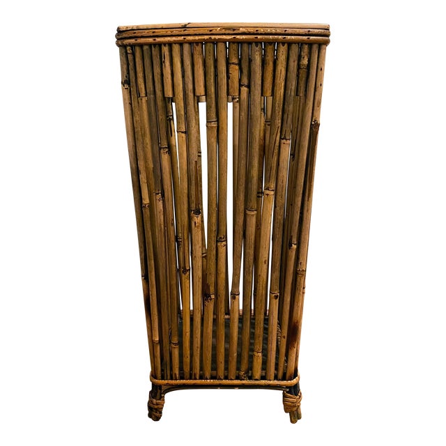 1960s Vintage Bamboo Umbrella Stand Chairish