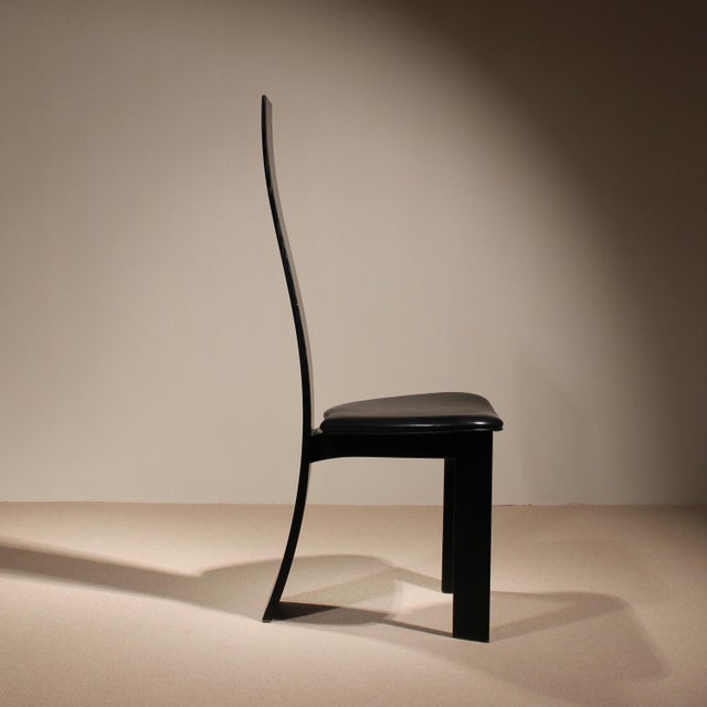 Sculptural Iris Chairs by Bob van den Berghe for Tranekaer, Denmark, 1980s, Set of 4 For Sale - Image 4 of 18