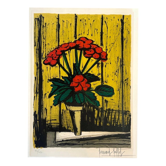 Bernard Buffet, The Pot of Begonias, Lithograph For Sale