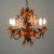 Mid-Century 5-Light Gilt Leaf & White Blossom Chandelier by Hans Kögl, 1970s For Sale - Image 5 of 18
