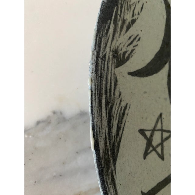 Vintage F. Bergmann Studio Art Pottery Charger For Sale In Los Angeles - Image 6 of 10