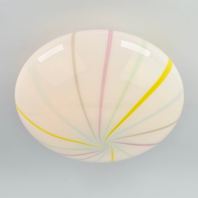 Glass 1980s Mid Century Murano Glass Candy Swirl For Sale - Image 7 of 10