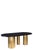 Black Marble Top Dining Table and Chairs in Black, Green and Gold - Set of 7 For Sale - Image 8 of 10