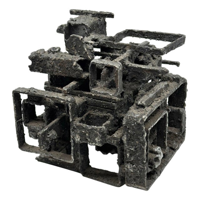 James Bearden Brutalist Blackened Steel “Dwelling” Box 2015 For Sale