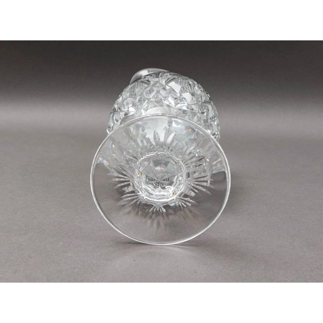 Transparent Mid 20th Century St. Louis France Florence Cut Crystal Water Jug Pitcher Beverage Holder For Sale - Image 8 of 9