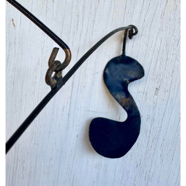 Early 21st Century Signed RSC Steel and Bronze Table Top Mobile Sculpture Manner of Calder For Sale - Image 5 of 11