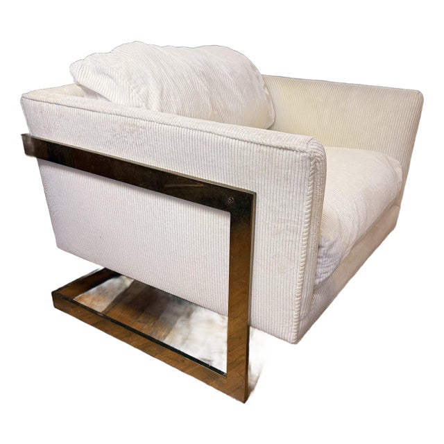 Milo Baughman T-Back Lounge Chair For Sale