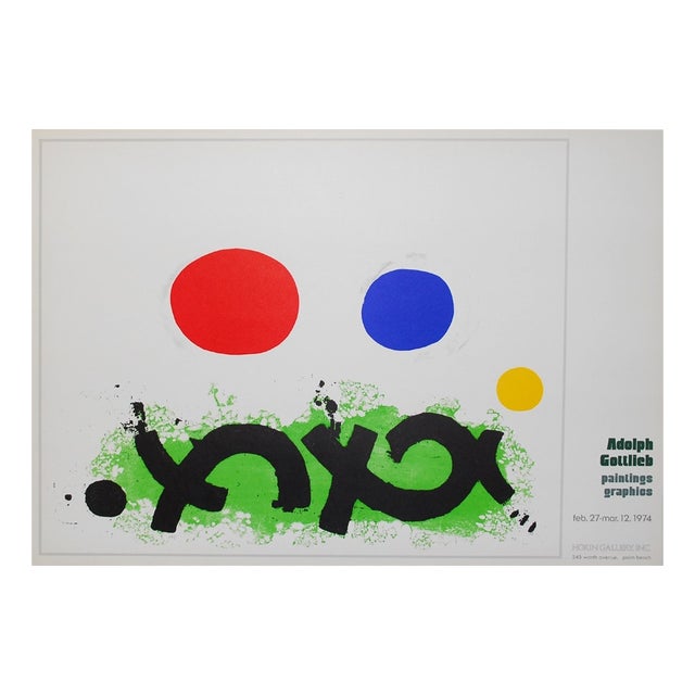 Adolph Gottlieb, Abstract Primary, 1974, Lithograph on Paper For Sale