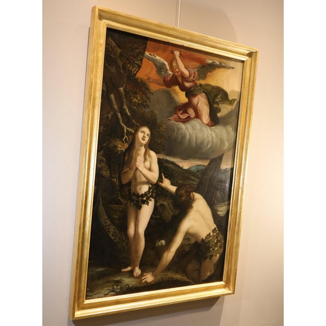 Workshop of Abraham Bloemaert, Adam and Eve, 1650, Oil on Canvas For Sale - Image 12 of 16