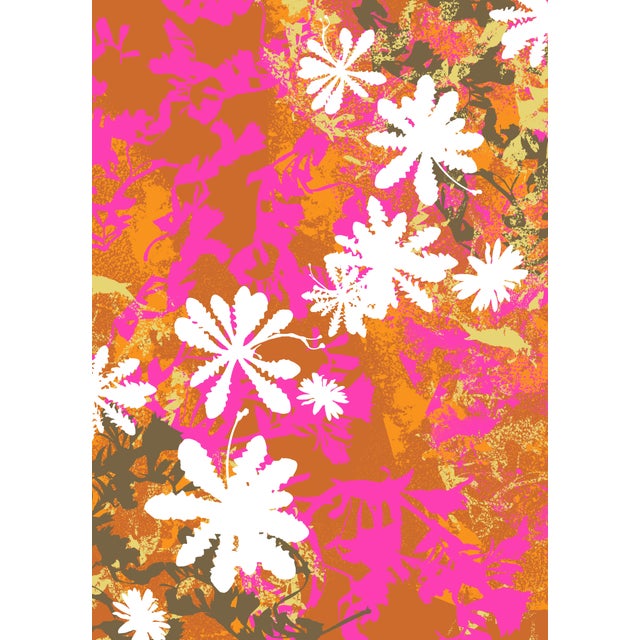 "Graphic Flowers, Roots" Contemporary Abstract Botanical Giclee Print For Sale