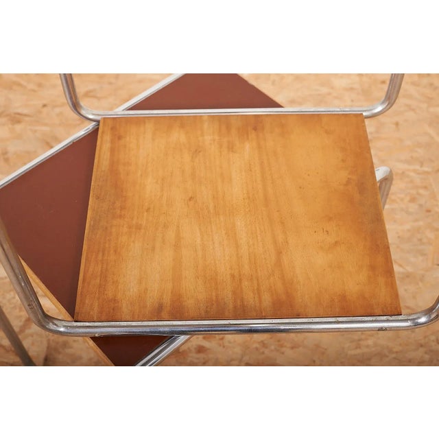 Bauhaus Bauhaus B9 Nesting Tables by Marcel Breuer, Set of 3 For Sale - Image 3 of 13