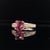 Diamond Pink Tourmaline Rubellite Ring 6.5 14k White Gold 2.45 TCW Certified For Sale - Image 10 of 11