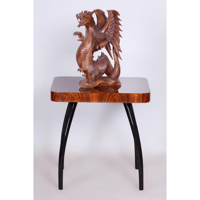 Vintage Asian Statue in Lacquered Wood, 1930s For Sale - Image 10 of 12