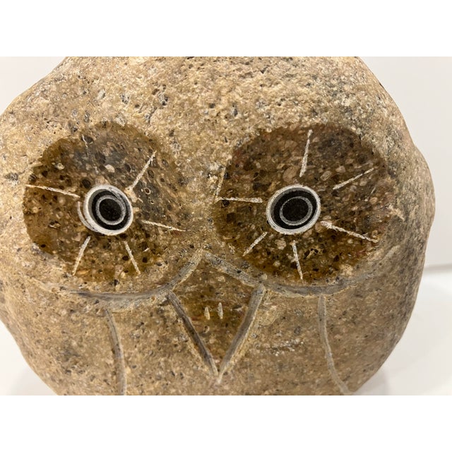 Arts & Crafts Granite Owl For Sale - Image 3 of 4