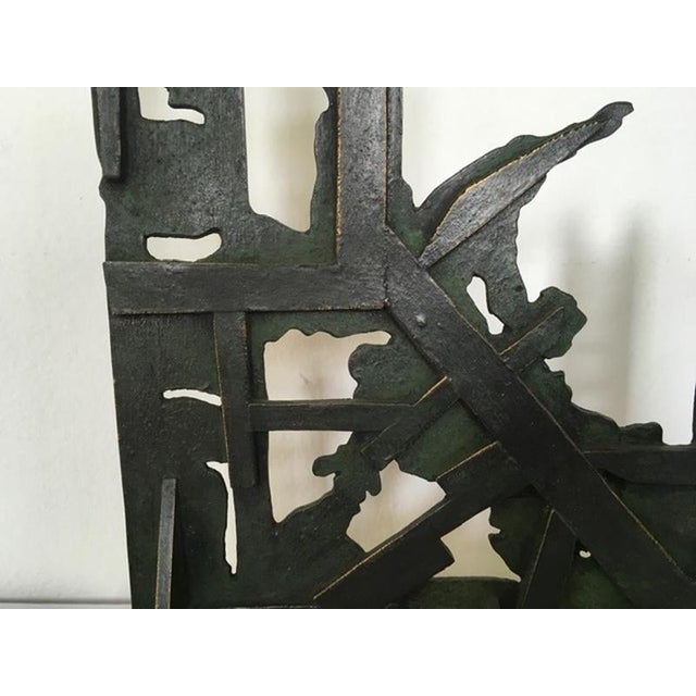 Black Abstract Sculpture by Nevio De Luca, Italy, 1980s For Sale - Image 8 of 17