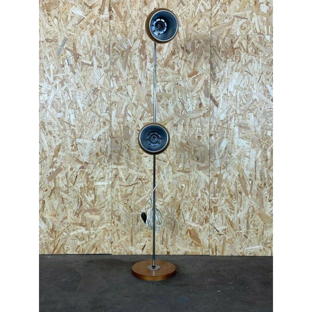 Mid-Century Space Age Teak Floor Lamp from Temde For Sale - Image 6 of 13
