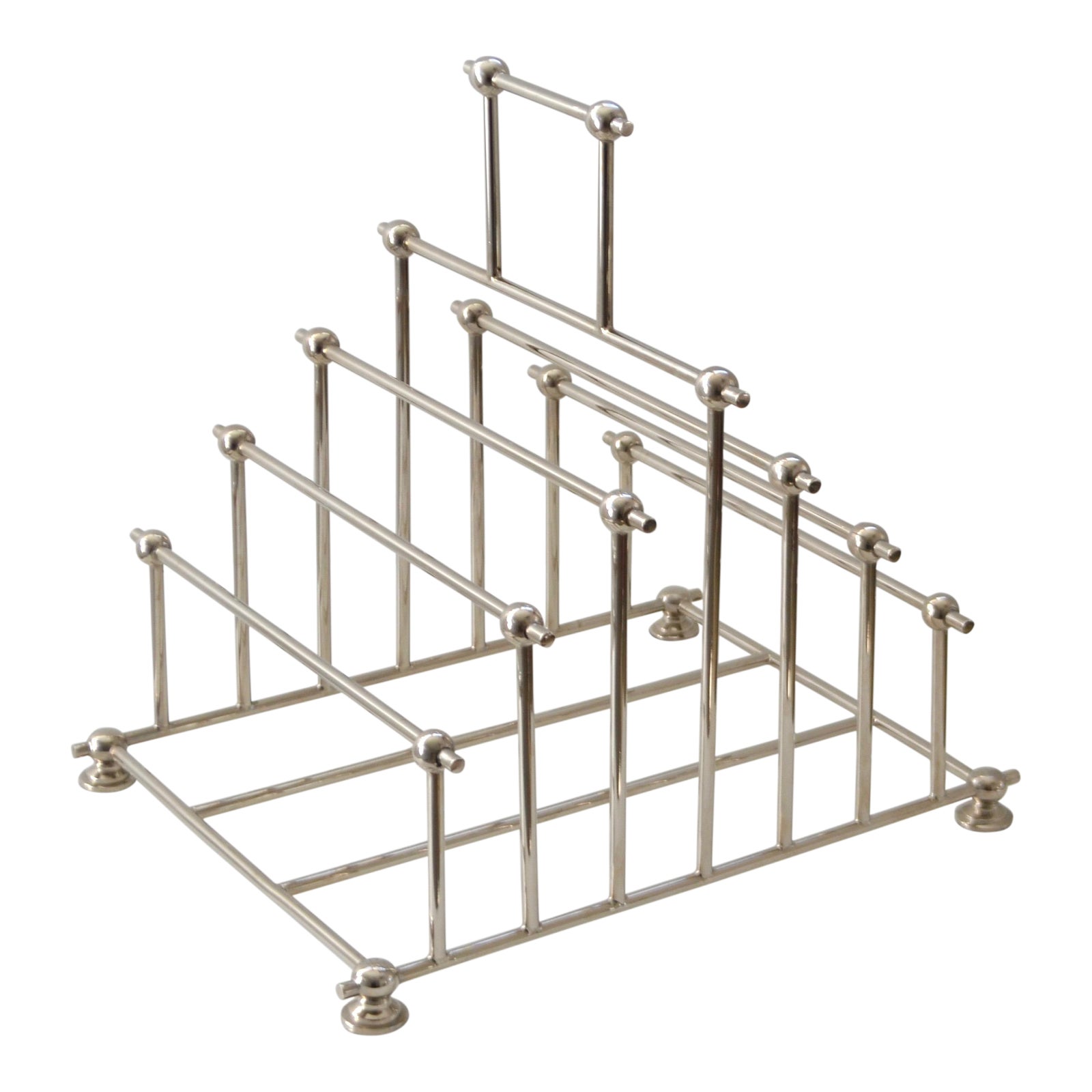MidCentury Chrome Magazine Rack Chairish