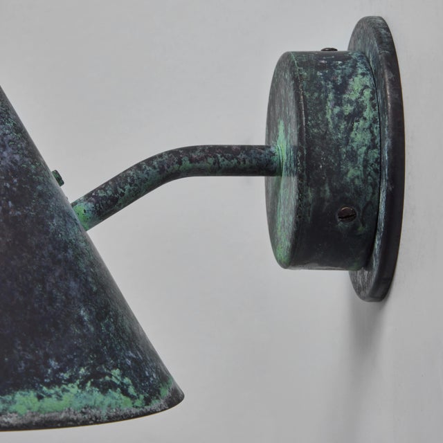 Not Yet Made - Made To Order Hans-Agne Jakobsson 'Mini-Tratten' Darkly Patinated Outdoor Sconce For Sale - Image 5 of 12