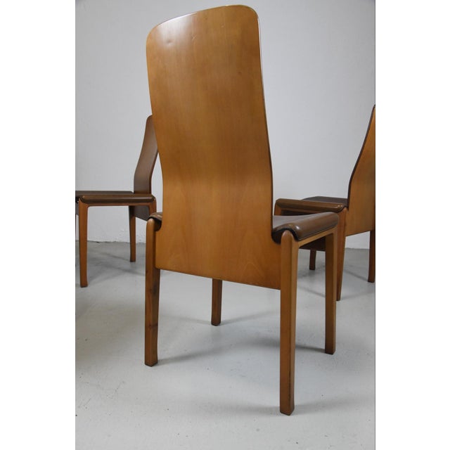 Fiorenza Chairs by Tito Agnoli for Molteni, 1970s, Set of 4 For Sale - Image 6 of 7