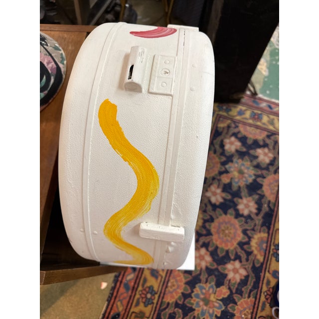 Peter Keil 1970s Peter Keil Original Abstract Painting on Luggage Box For Sale - Image 4 of 8