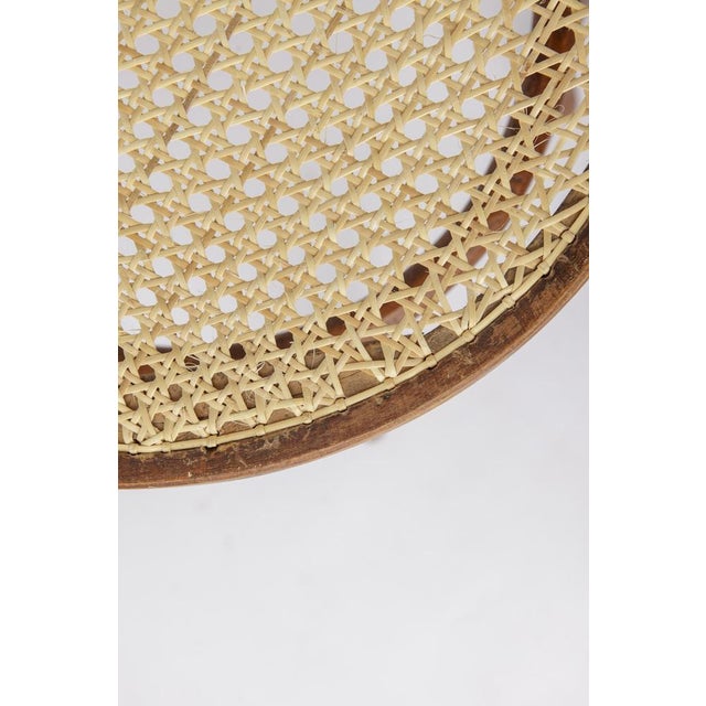 1940s Stained Beech Bentwood Angel Chairs with Vienna Cane Seats, 1940s, Set of 2 For Sale - Image 5 of 9