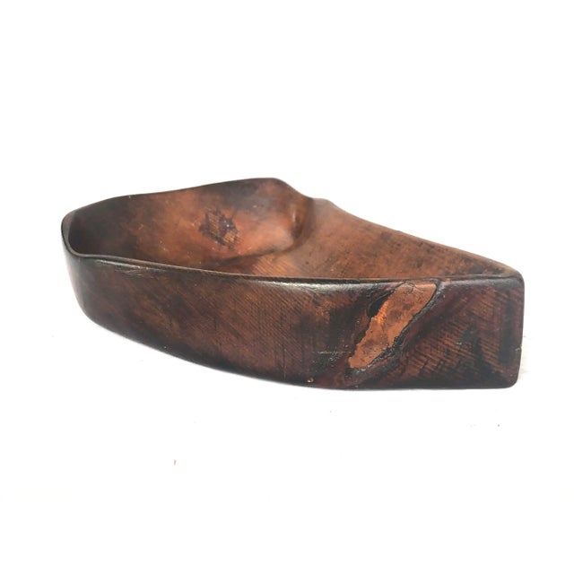 1950s Organic Modern Hand Carved Wooden Bowl For Sale - Image 10 of 11
