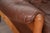 Animal Skin Vintage "Drabant" Brown Leather 3-Seat Sofa by Ulferts Sweden For Sale - Image 7 of 8