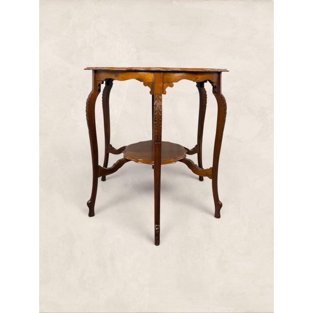 English Antique English Oak Pie Crust Occasional Table For Sale - Image 3 of 8