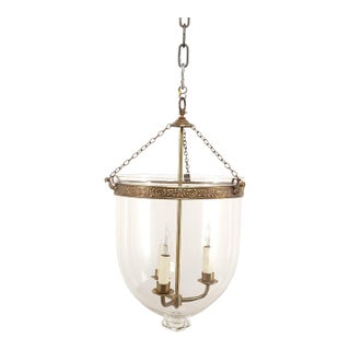 Large Vintage Bell Jar Lantern, Circa 1980 For Sale