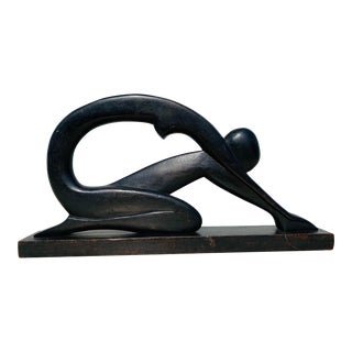 Art Deco Abstract Female Nude Sculpture For Sale