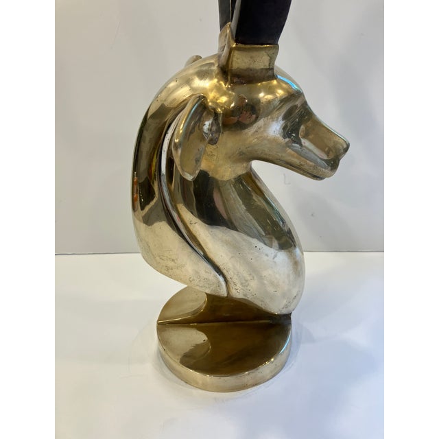 1970s 30.5 Inch Brass Gazelle Sculpture For Sale In Boston - Image 6 of 8