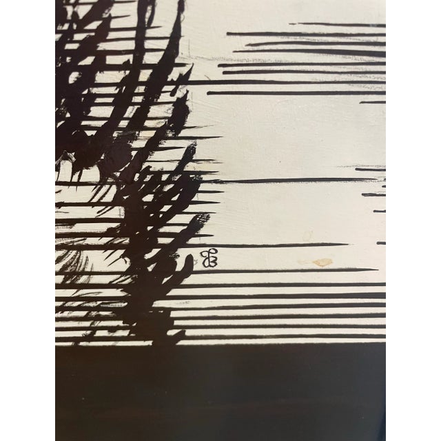 1980s Vintage Hand Painted Dressing Screen For Sale - Image 10 of 10