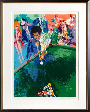 LeRoy Neiman, Black Break, Screenprint