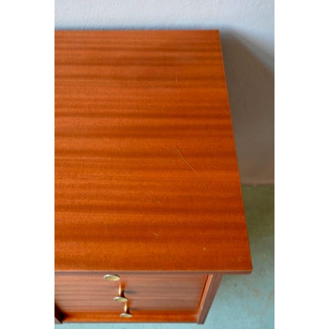 Mid-Century Modern Antique Scandinavian Wooden Desk with Drawers For Sale - Image 3 of 17